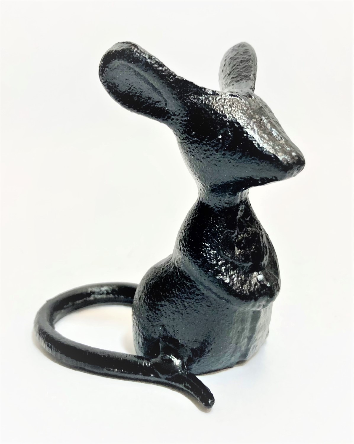 3x3.5x2.5" Cast Iron Black Mouse HD5209