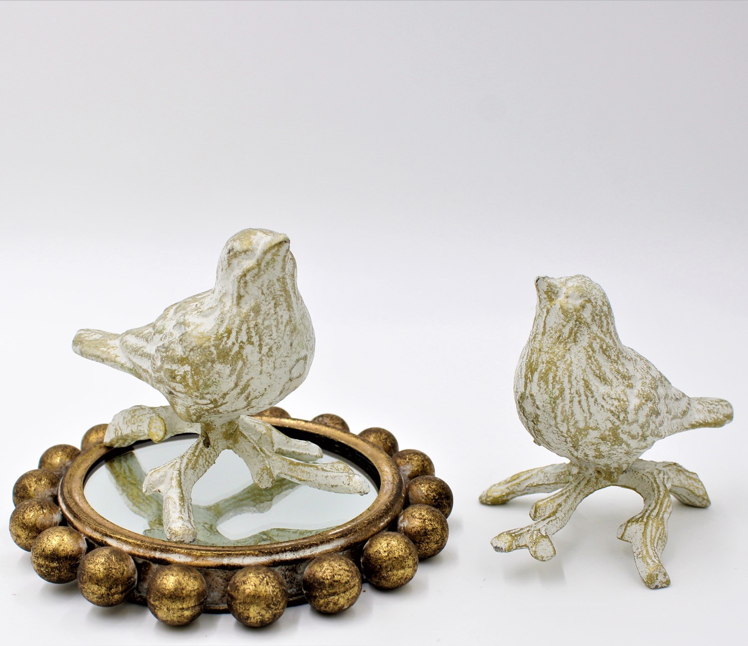 5x4x3.75" Cast Iron Birds, Gold, 2 assorted HD5216A