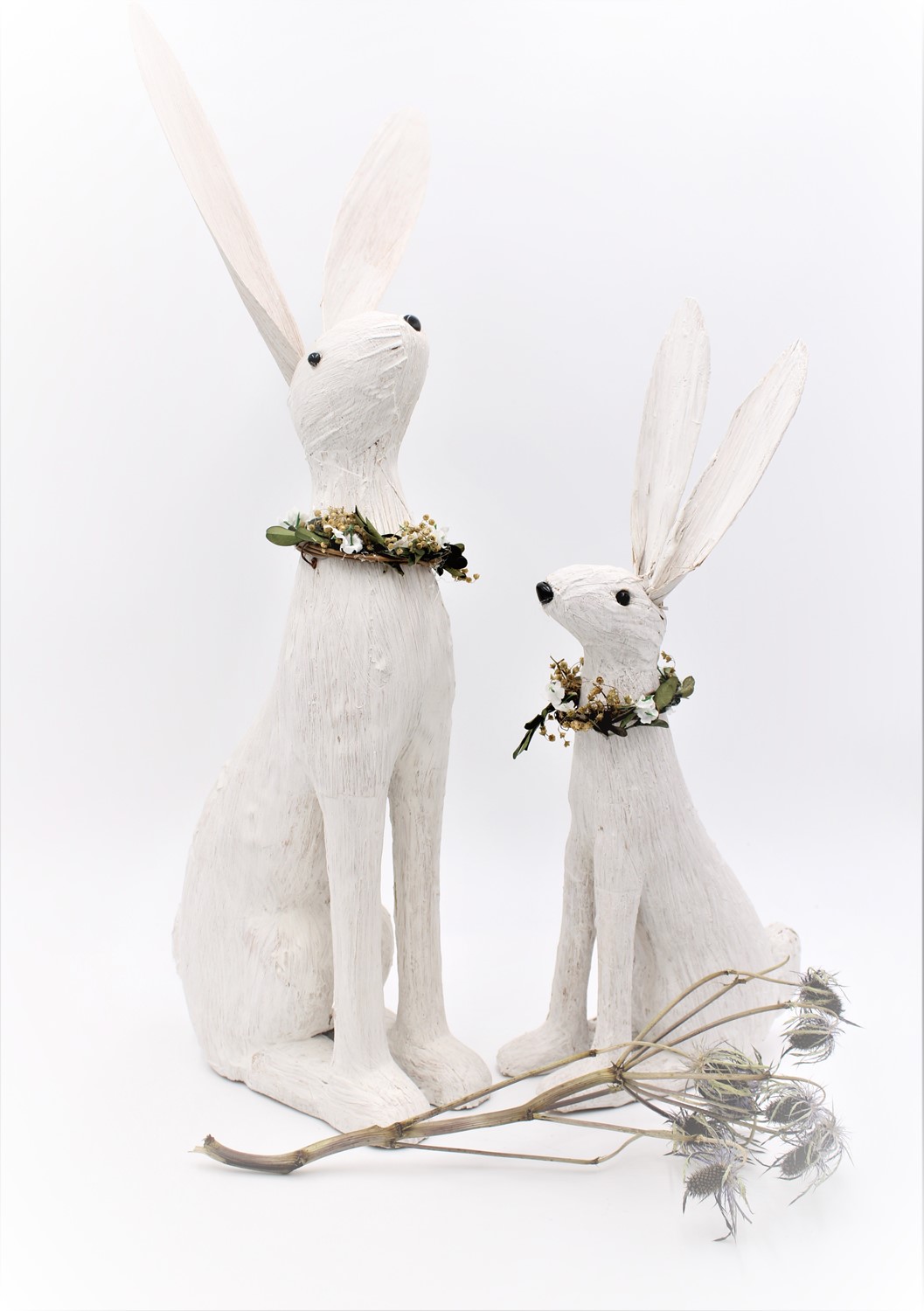 3.75x19x7.75" Corn Husk Rabbit HD5238