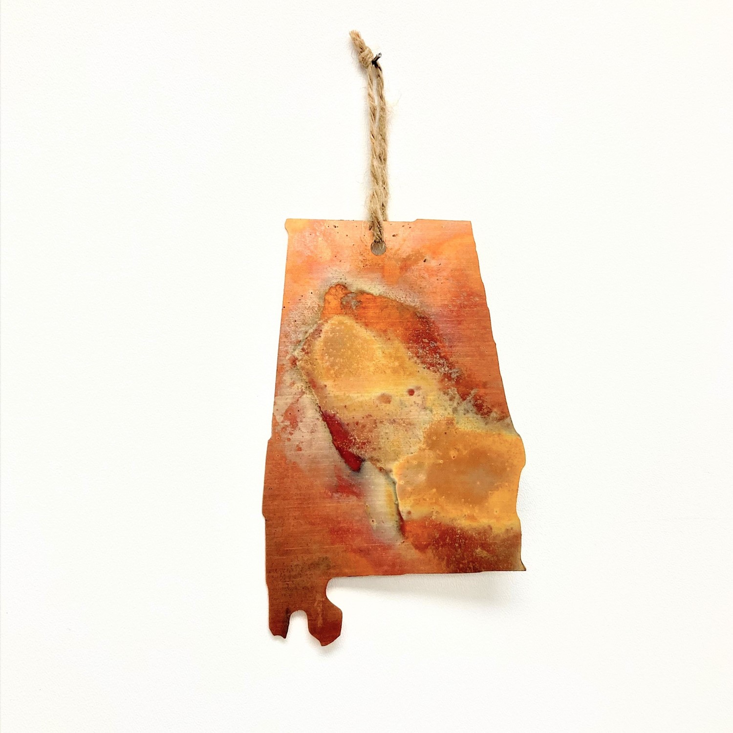4.25x7" Copper State Ornament, Alabama TC105 AL