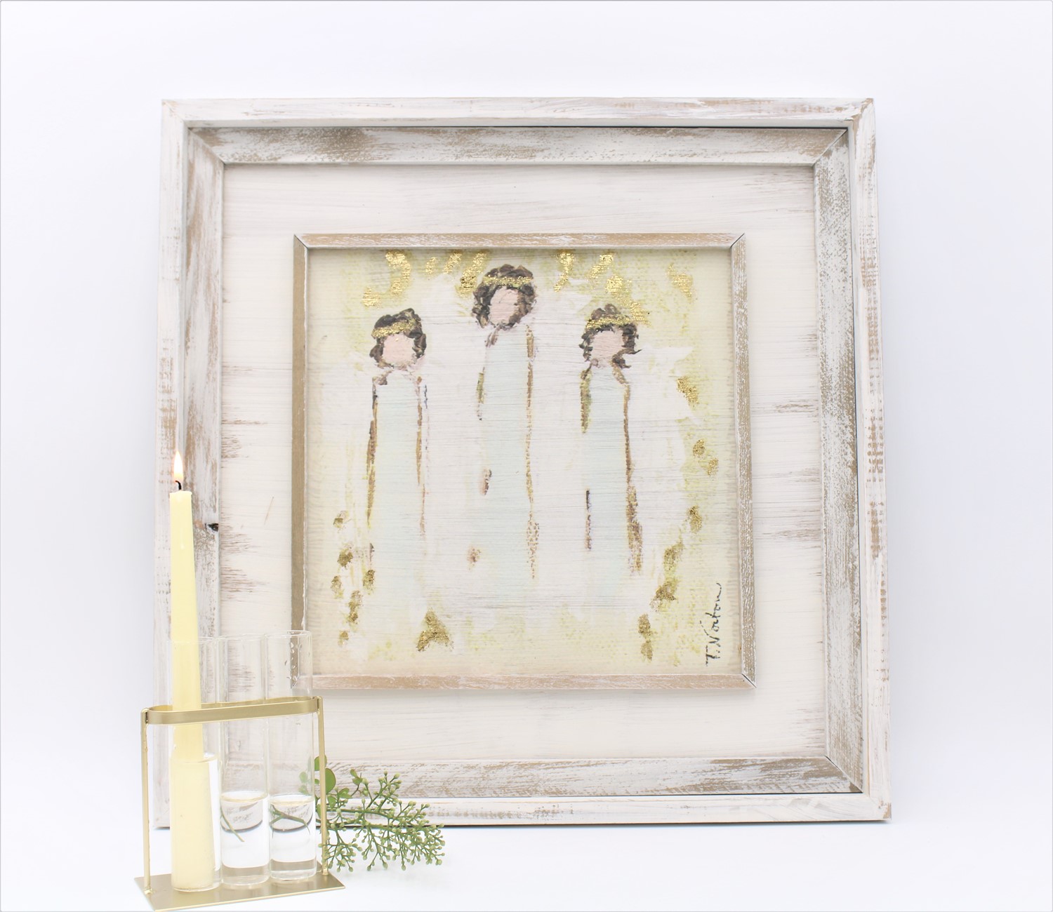 20" Angel Trio Wood Wall Art ©Tawnya Norton TN1121