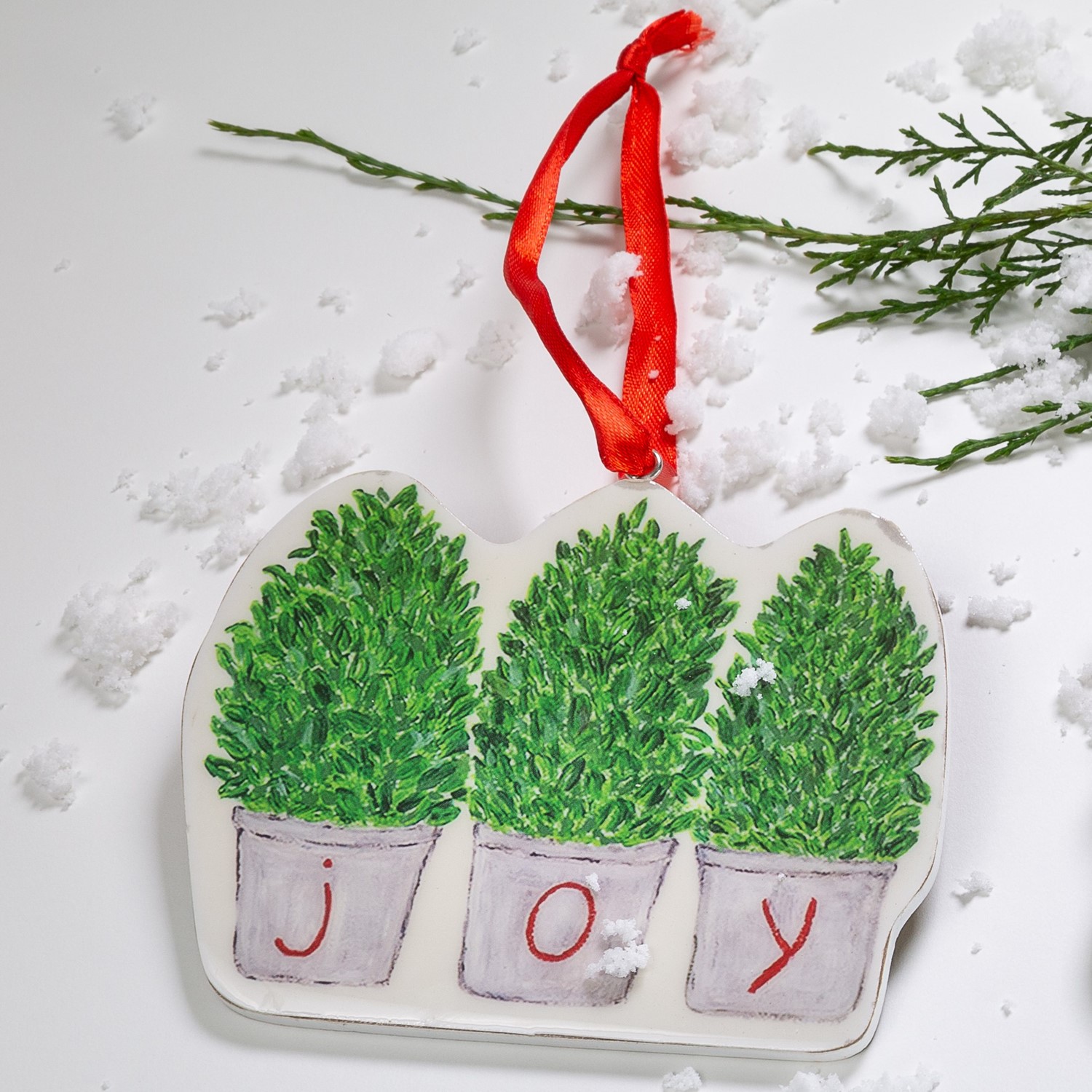 5" Glazed MDF Joy Ornament ©Tawnya Norton TN1086