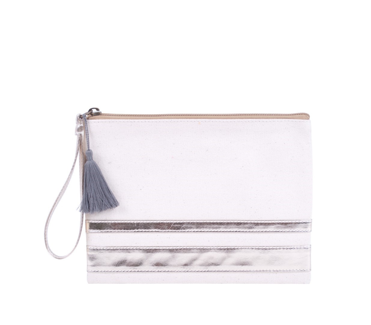 9x7" Ravenna Wristlet, Metallic Gold (canvas, vinyl / polyester lining) CDRS008