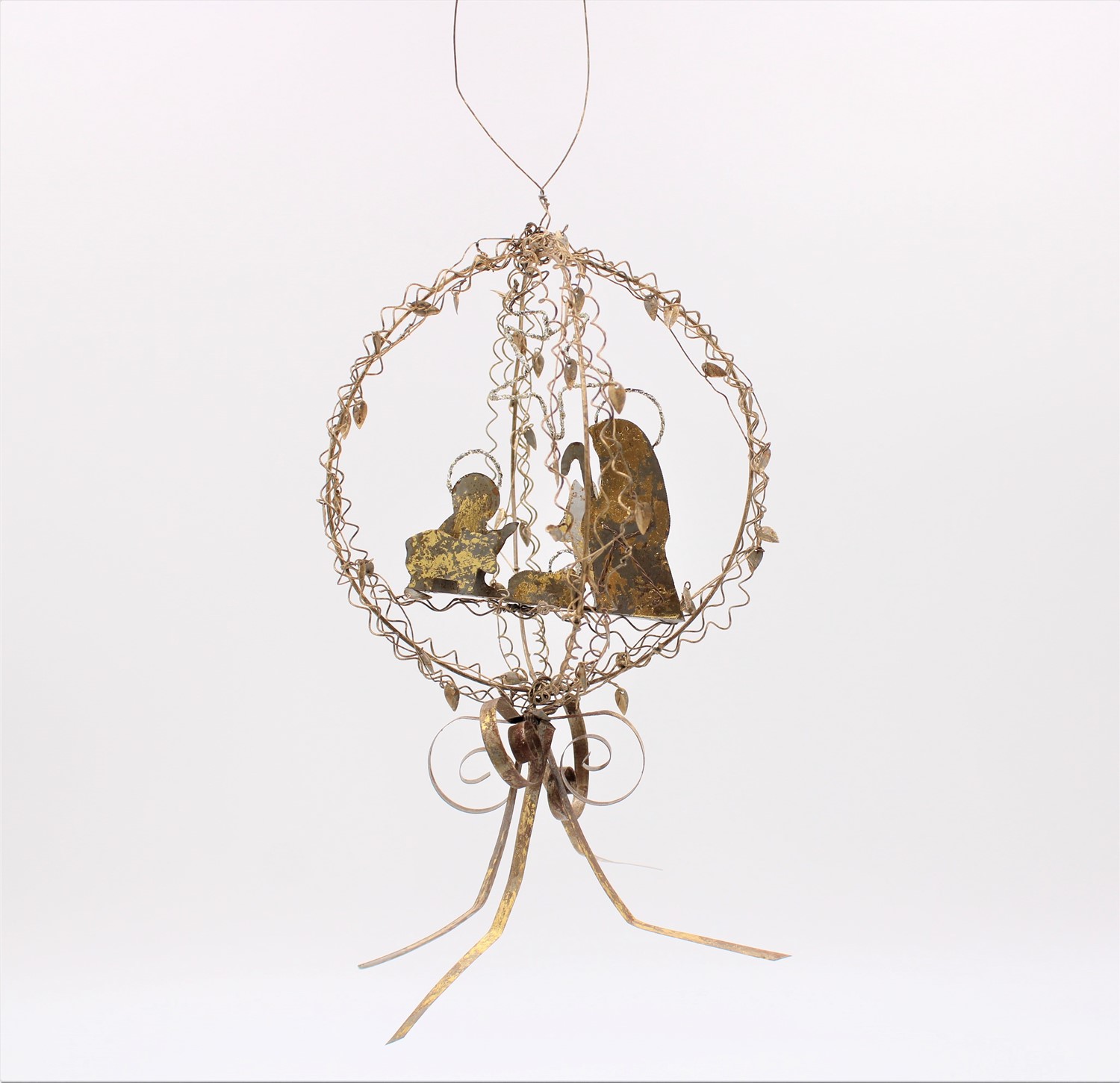 12x5x5" Wire Globe Ornament, Nativity JM85230