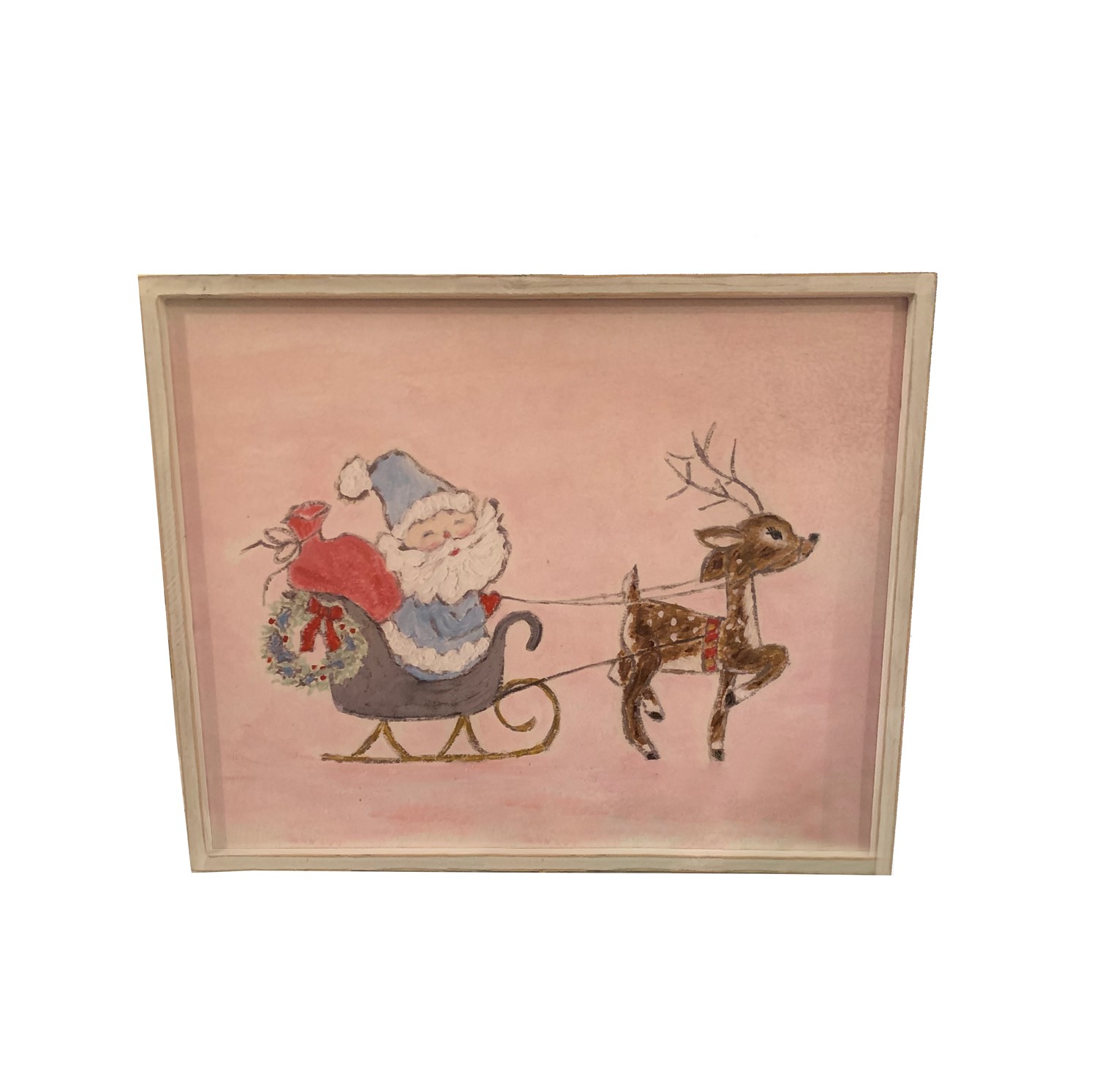 24x19" Santa Reindeer Wall Art ©Tawnya Norton TNX1000