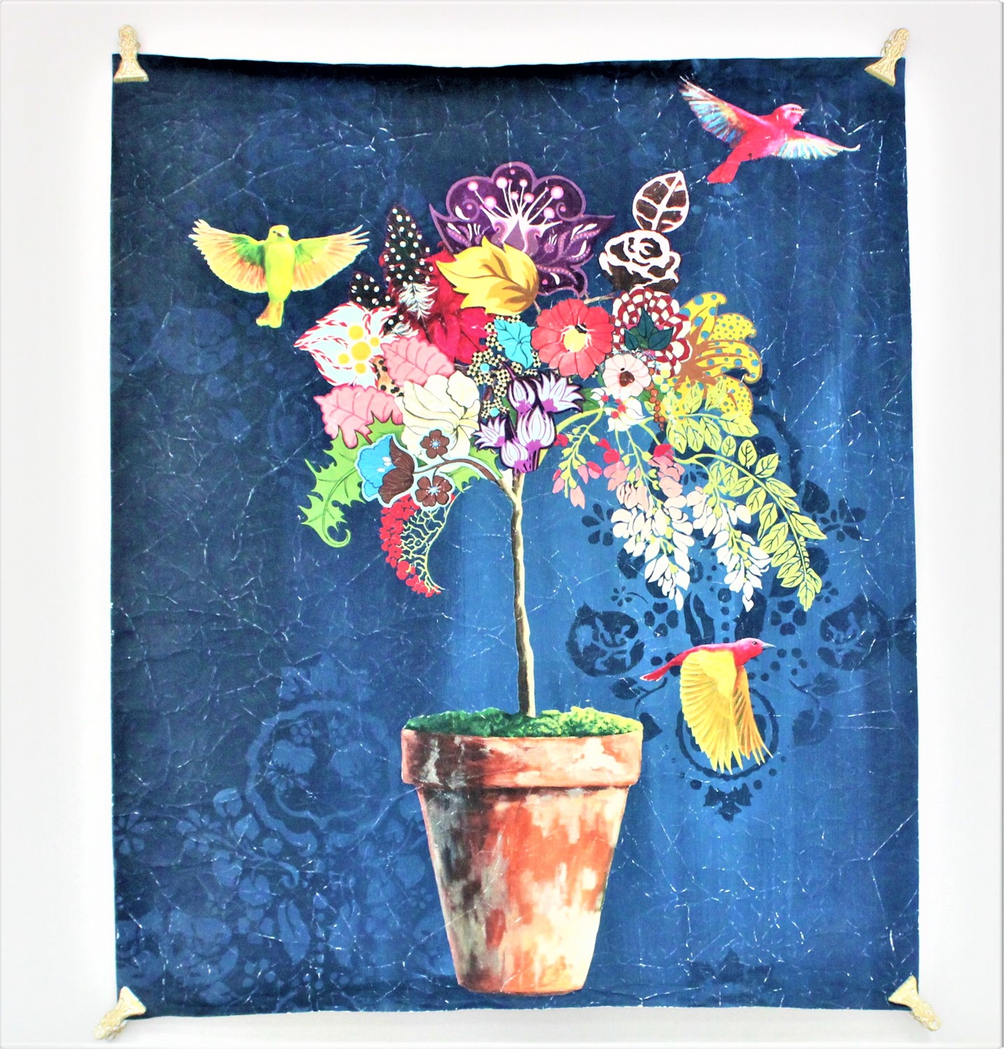 38x46" Art Paper, Flower Topiary ©Heather Gauthier JHG1001