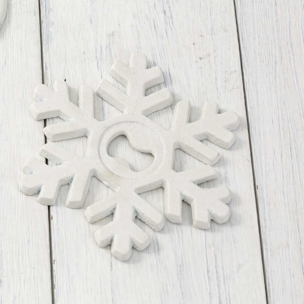 5.5" Cast Iron Snowflake Bottle Opener CM5576