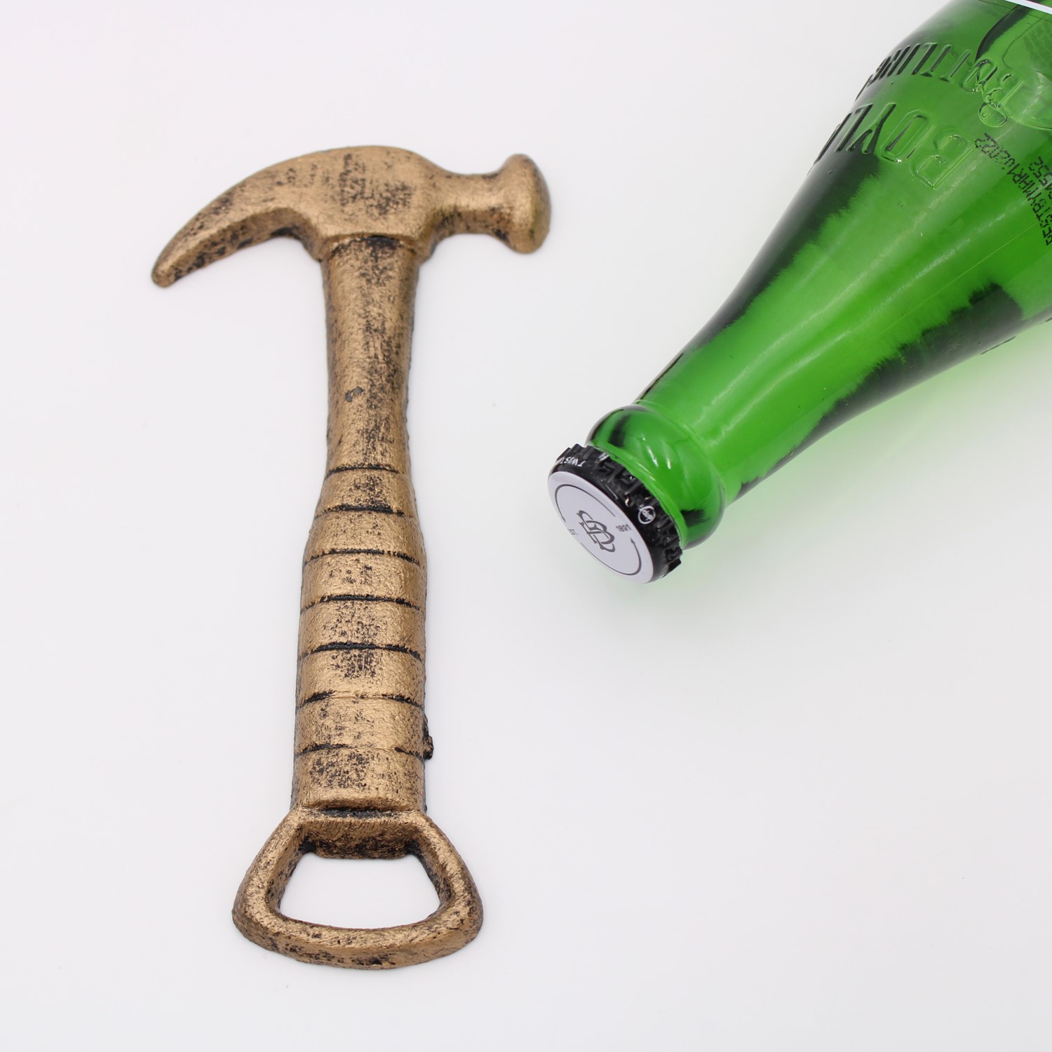 cast iron hammer bottle opener