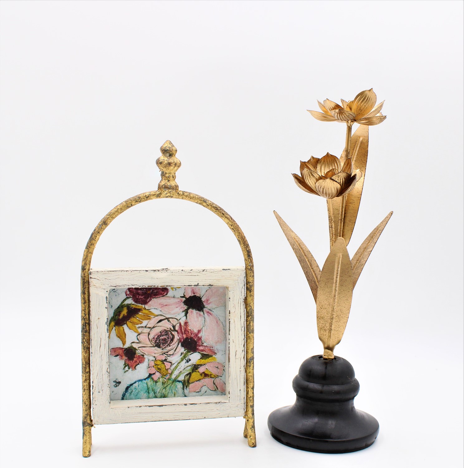 6x10" Framed Wood Art on Metal Stand with Finial ©Tawnya Norton TN1511