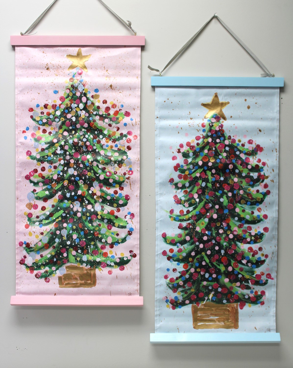 16x32" Banner, Confetti Tree, 2 assorted ©Cyta Art CHX0001A