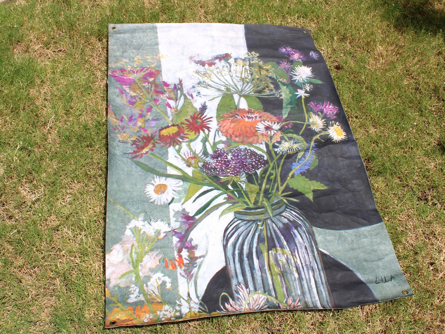 30x46" Art Paper, Wildflowers in Vase on Table ©Lila Bacon BA4200