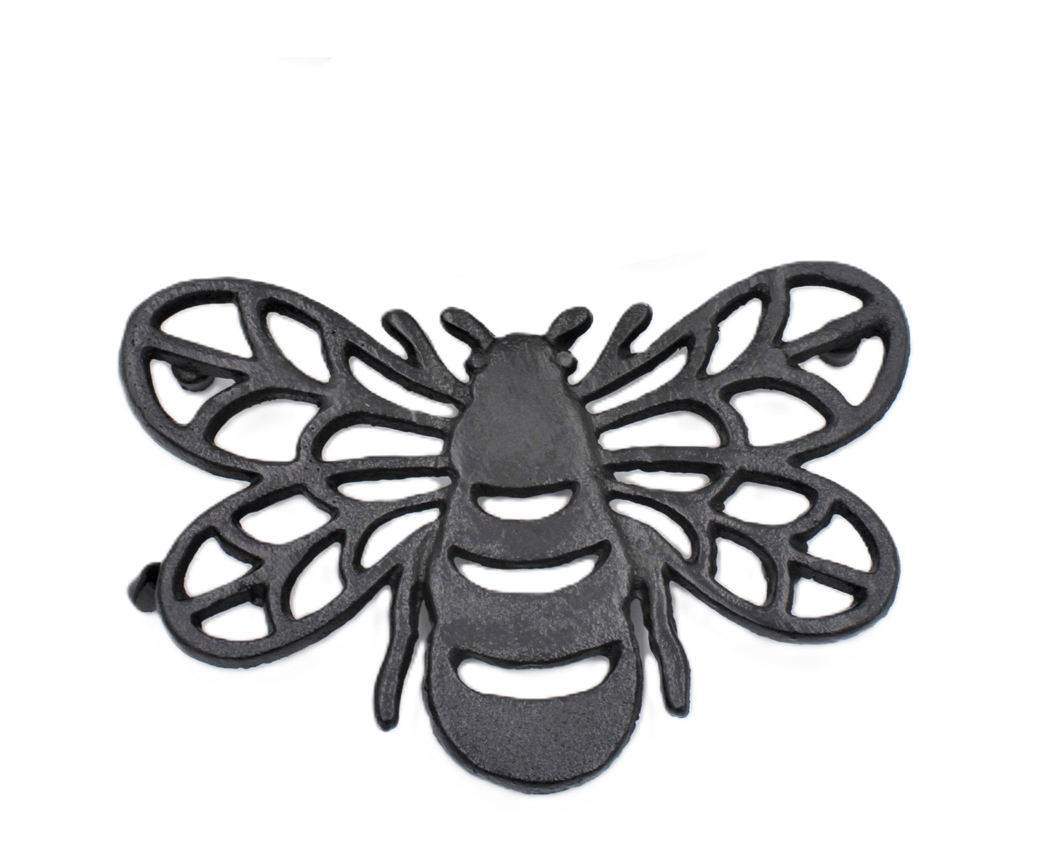 8x5.5" Cast Iron Bee Trivet, Black HD7133