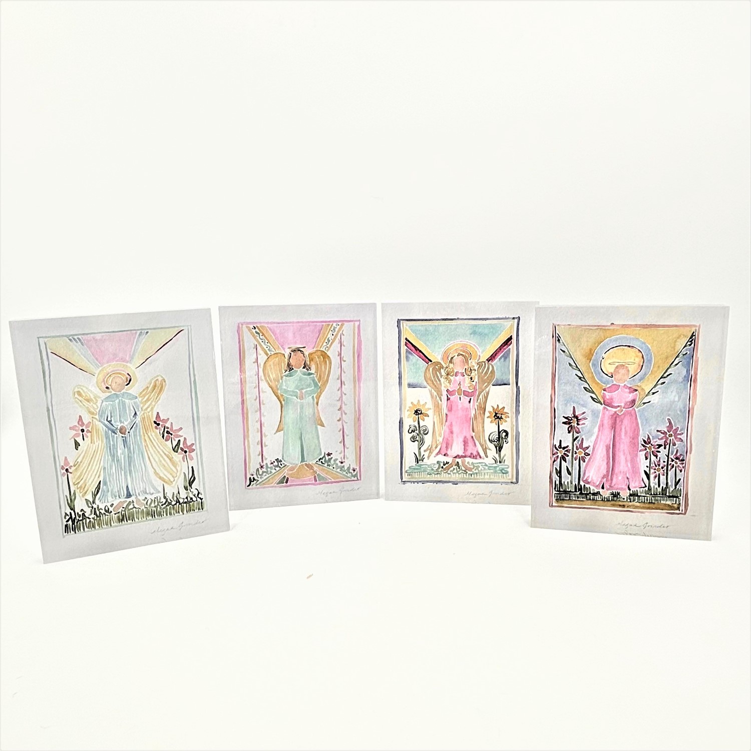 6x.8x8" Acrylic Bock Sign, Garden Angels, 4 assorted ©Megan Grinder MG1015A