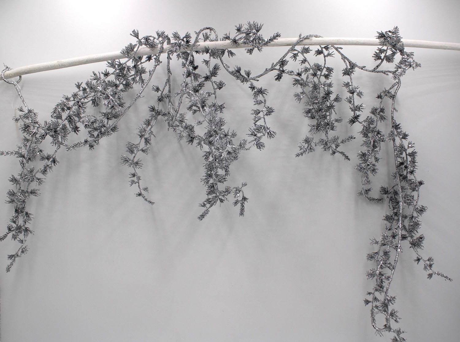 71" Silver Glitter Garland FLX6004