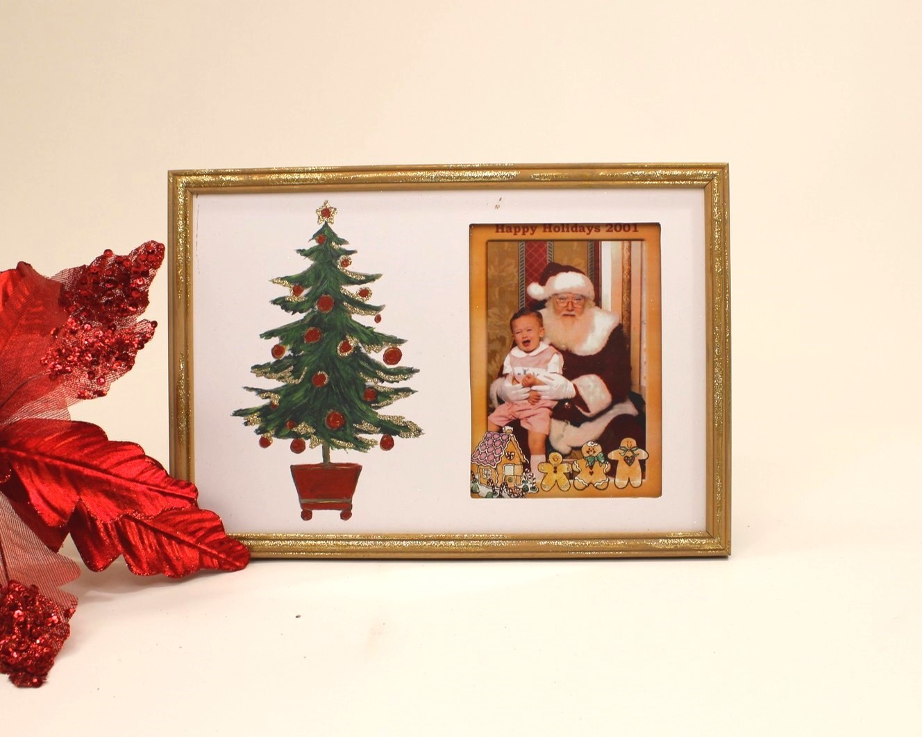10x.6x8" MDF Photo Frame, Christmas Tree, Holds 5x7" ©Tawnya Norton TNX4103