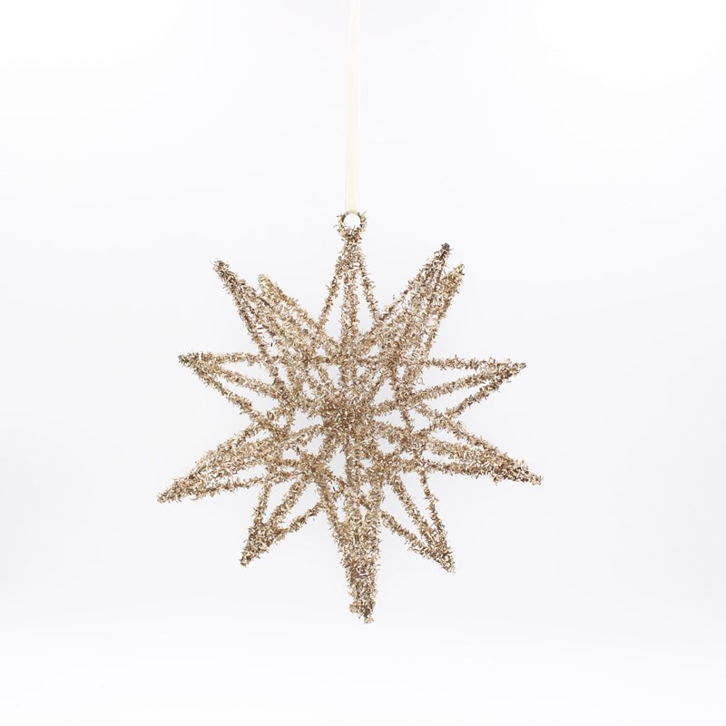8.5" Tinsel Moravian Star CM4271