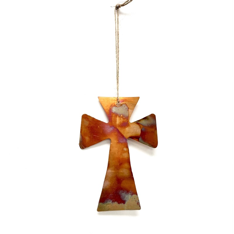 4.75x7" Copper Ornament, Cross TC104 CROSS B