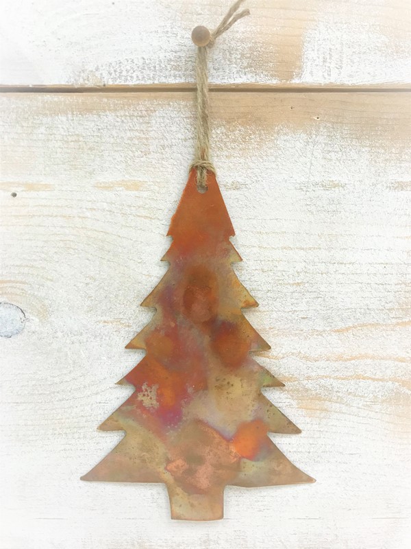 6x9" Copper Ornament, Tree TC106