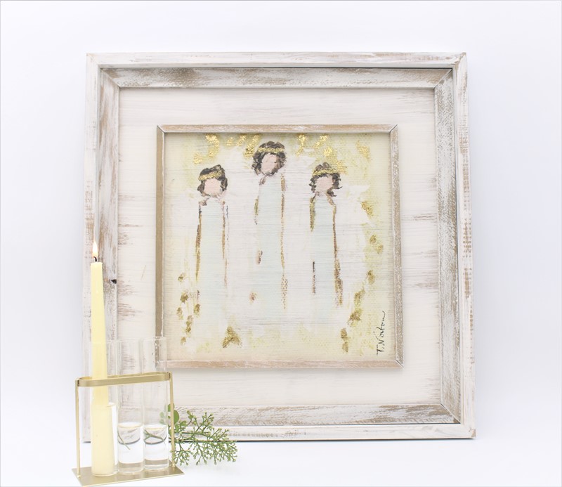 20" Angel Trio Wood Wall Art ©Tawnya Norton TN1121