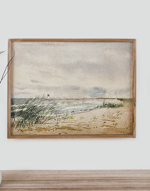 24x19" Beach Lighthouse Wall Art ©David E. Dallison DDW1002