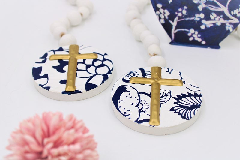 26" Cross Blessing Beads, 2 Assorted HD6094A