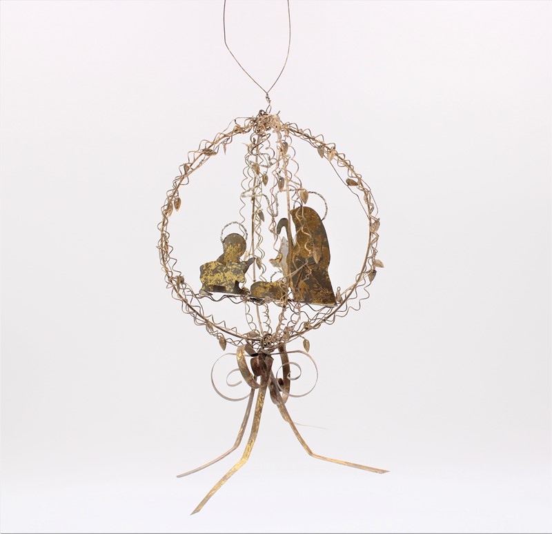 12x5x5" Wire Globe Ornament, Nativity JM85230