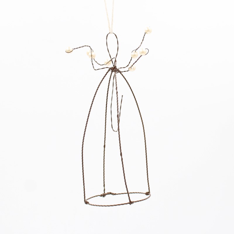 7" Wire Cloche with Ornament Hanger JM92012