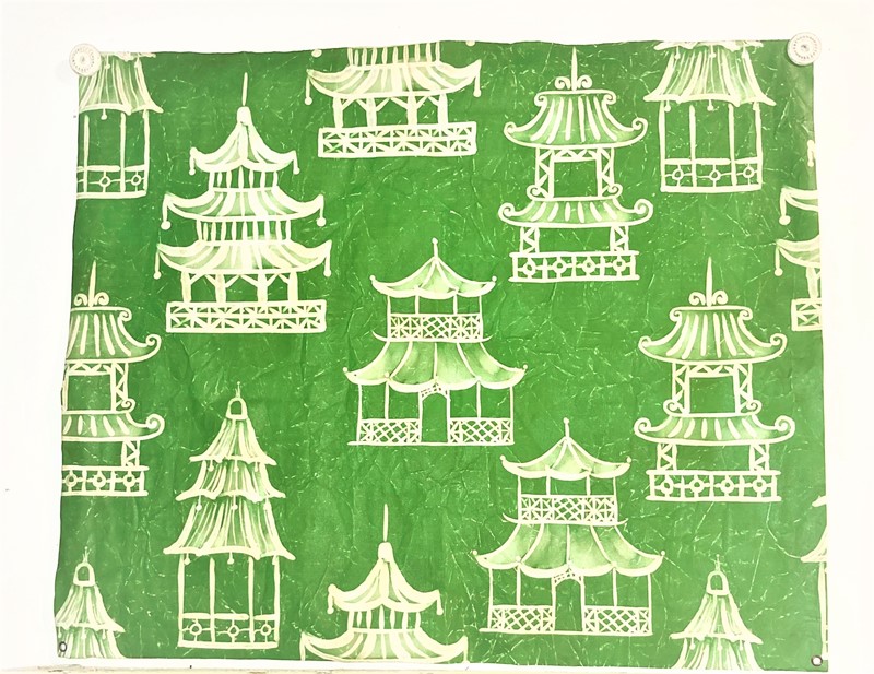 46x38" Art Paper, Green Pagoda ©Patty Rybolt PR1001