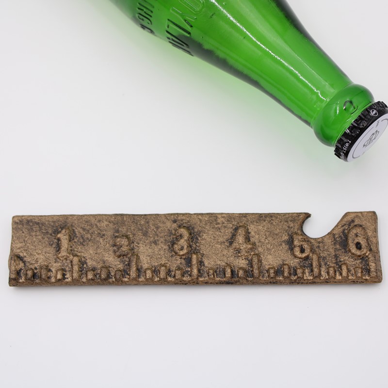 6" Cast Iron Ruler Bottle Opener HD7017