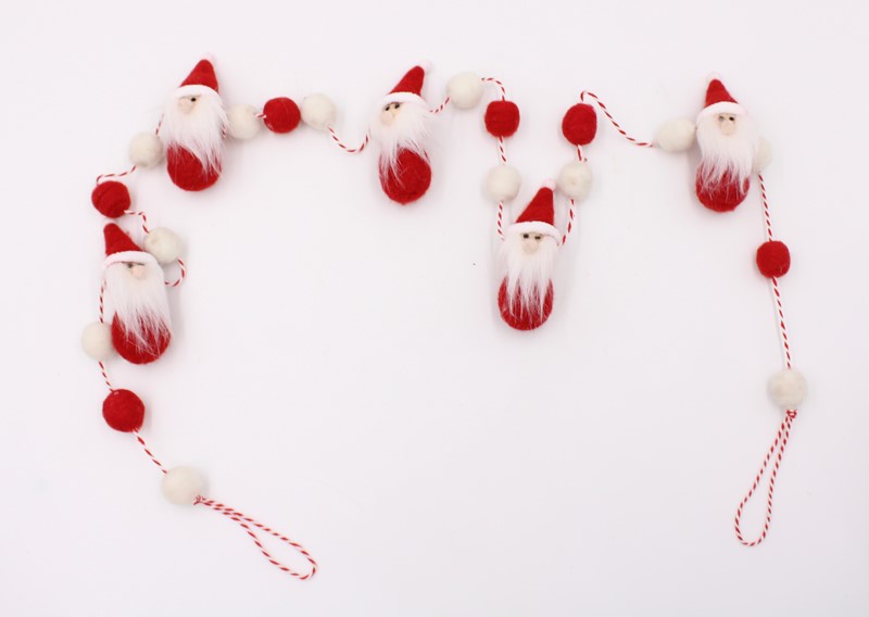63" Felt Santa Garland CM5754