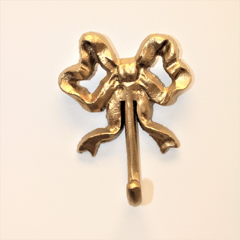 4x2x5" Iron Bow Hook, Gold HD7154