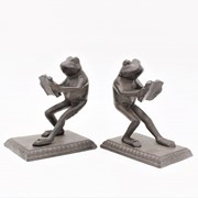 Set/2 Cast Iron Frog Bookends, 5x5.5x3.25" HD5233 View 2