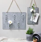 16x12" Hanging Galvanized x5 Test Tube Vases TCE1700 View 2