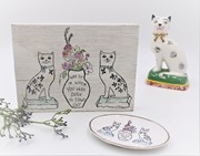 4x6x3" Ceramic Cat Figurine, 2 Assorted ©Candice Boatright CB2114A View 2
