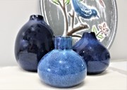 4x4" Ceramic Vase, Blue Reactive Glaze (finishes may vary) HD6403 View 2