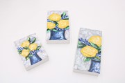 Handpainted Floral Wood Block Signs, 3 assorted, 3x4, 5, 6" ©Anne Smith AS9013A View 2