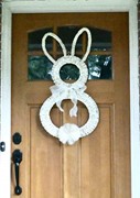 16x34" Woven Wicker Door Décor, Rabbit HD4286 View 2