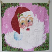 46x46" Art Paper, Jolly Santa Face ©Cyta Art CHX0002 View 2