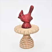 4.5x4.5x4" Wood Beaded Pedestal / Riser HD7139 View 2