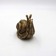 3.5x5x5.75" Large Resin Snail Décor, Antique Gold HD7143 View 2