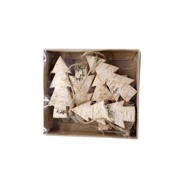 Boxed Set of Six, 3" Cutout Birch Wood Trees CM2035 View 2