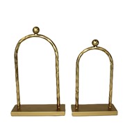 8x3x12.5" Arched Metal Ornament Display, Gold CM3055 View 2