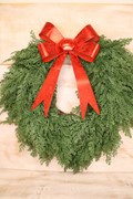 Set/3 Red Metal Bows, Glitter Finish, 11x15", 8x12", 7x9.5" CM3145S View 2
