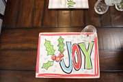 16x12" Bamboo Placemat, Joy with Holly ©Jamie Jones JJX0501 View 2