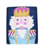 38x46" Art Paper, Pink & Blue Nutcracker w Gold & Glitter Finish ©Tawnya Norton TNX4068 View 2