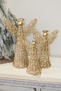 Set/3 Woven Angels, 8x5x11, 9x5x13, 11x6x16" CM3253S View 2