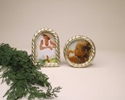 Gold Frame, Round 5.5" and Arched 5x7", 2 assorted HD1010A View 2
