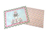 12x16" Polyester Printed Placemat, Bunny with Basket ©Haley Bush HB2133 View 2
