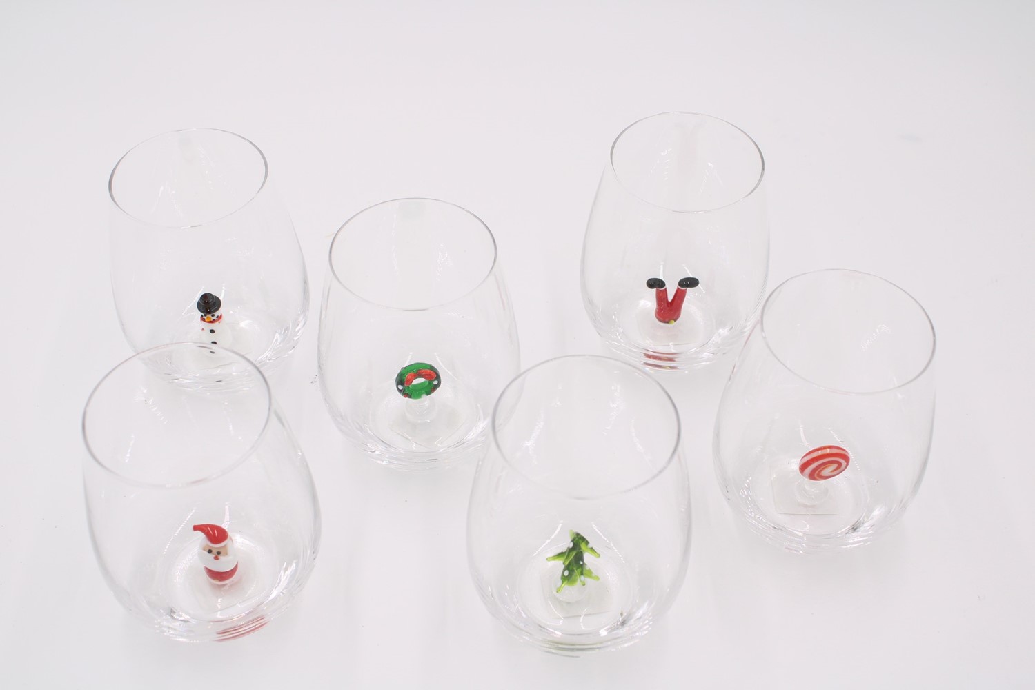 ombre wine glasses Clear and Silver Wine Glass main image 0