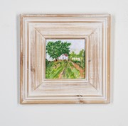 10.5x10.5x.5" Wood Framed Farmhouse Landscape ©Tawnya Norton, 3" wood frame TN2017 View 3